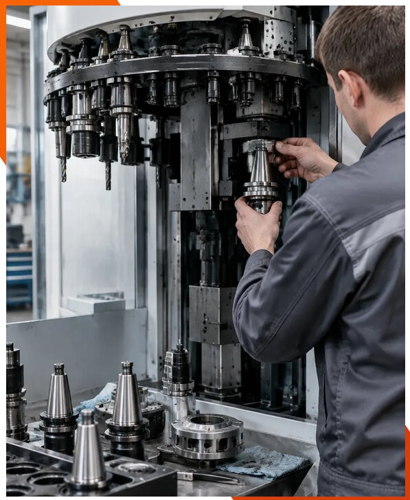 Ремонт инструментальных магазинов станков с ЧПУ в Альметьевске