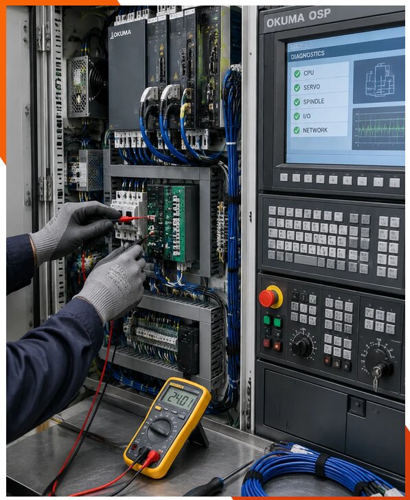 Ремонт систем ЧПУ Okuma OSP в Альметьевске